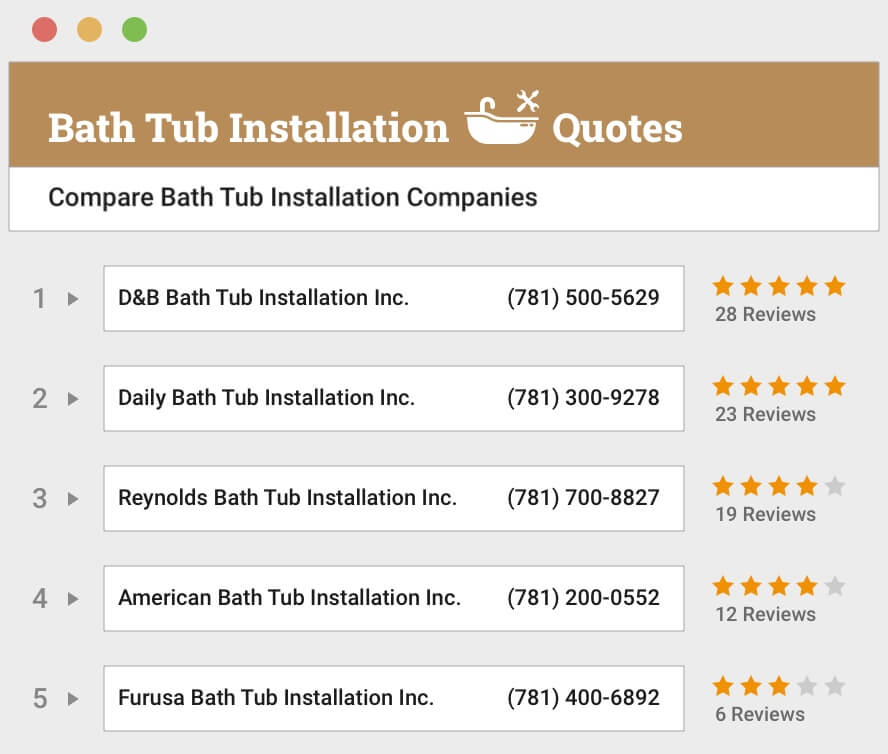 Bath Tub Installation